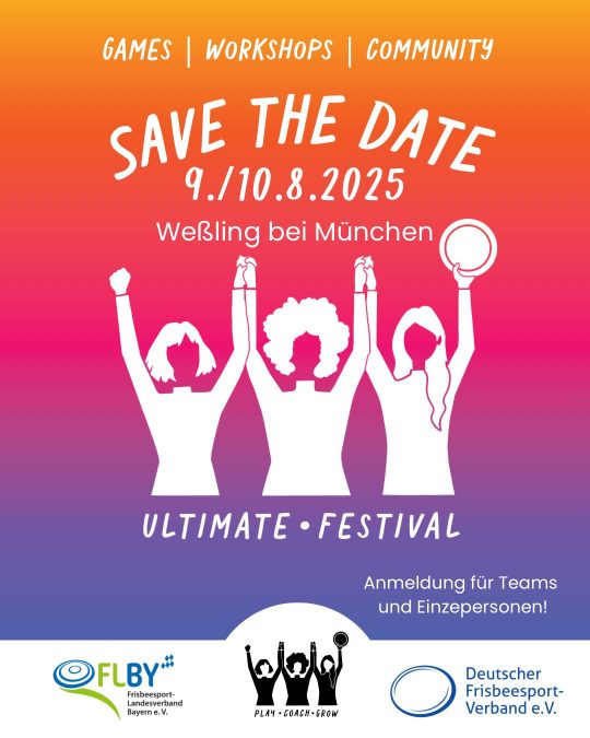 Einzelanmeldung: Frauen Ultimate-Festival am 09./10.08.2025 in Weßling